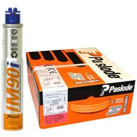 Paslode 287096 Spik med gaspatron, Helrunt huvud 34° 63x2,8mm 3 gaspatroner