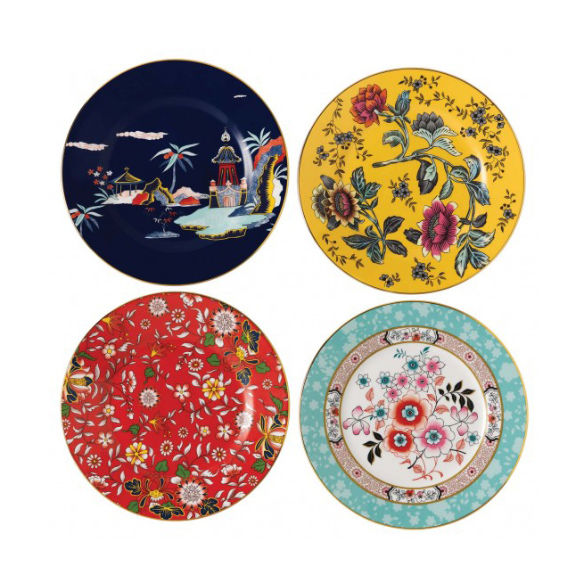 Wonderlust tallrik 4-pack, Ø 20 cm