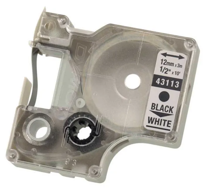 MÄRKBAND DYMO D1 24X7 SV/VIT