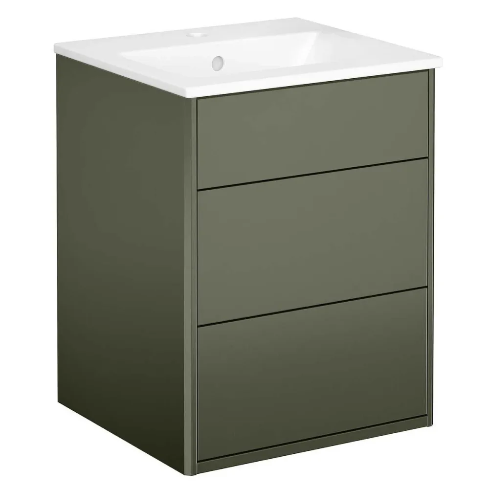 Gustavsberg Graphic Kommod grön, 45 cm Utan tvättställ - Bild 2