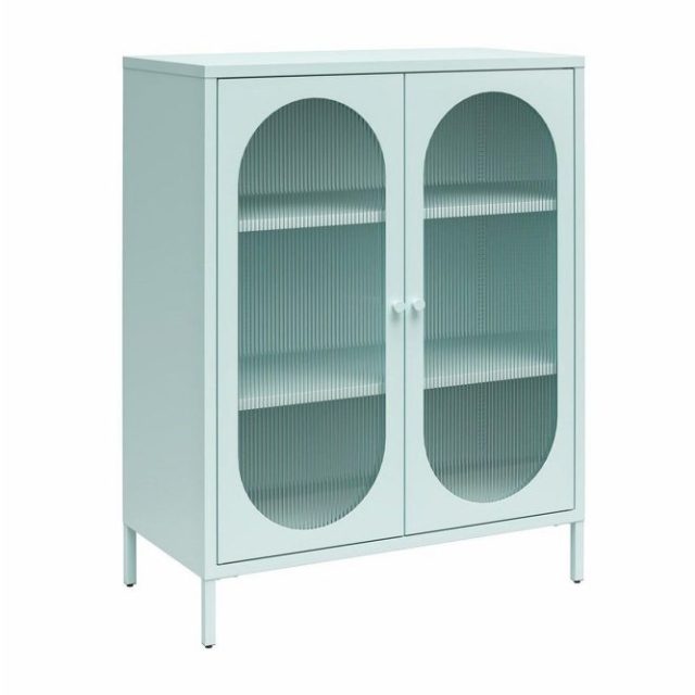 Medicinskåp Loft24 Skåp Luna 80x40x102 cm, Himmelsblå Light Blue,Blå