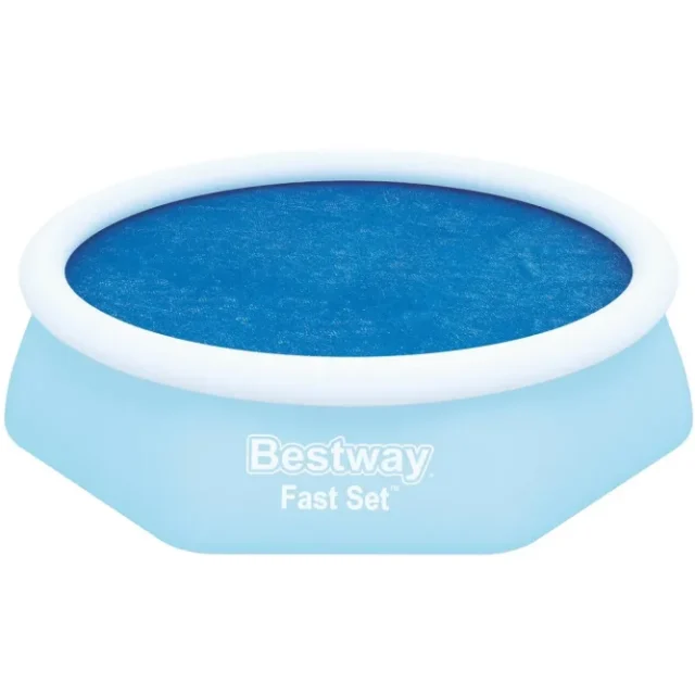 Flowclear solskydd/poolöverdrag till ovanmarkpool - 2,44m Bl