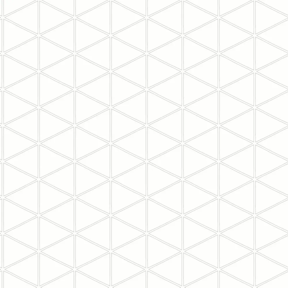 So White 4 Petit Geometrique Blanc/argent Swht84170123 Tapet | Stuvbutiken