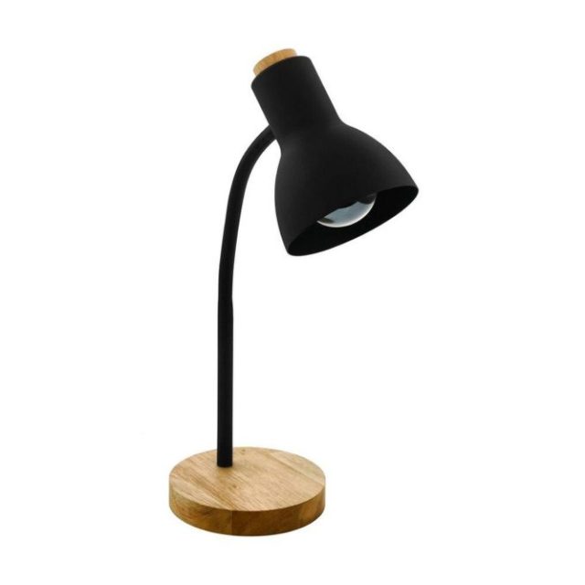 Bordslampa Eglo Veradal Svart, Brun