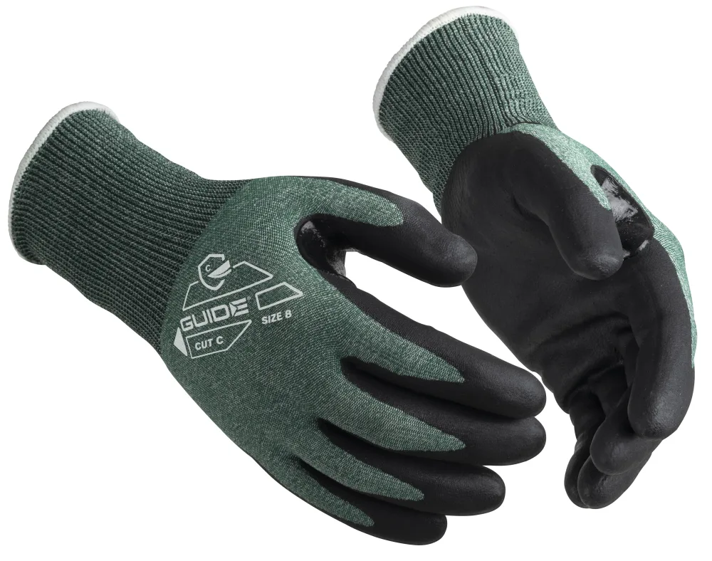 Guide Gloves 330 HP Handske nitril, skärskydd C, touch 12