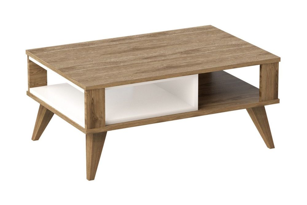 Hejde Soffbord 90 cm med Förvaring Hylla