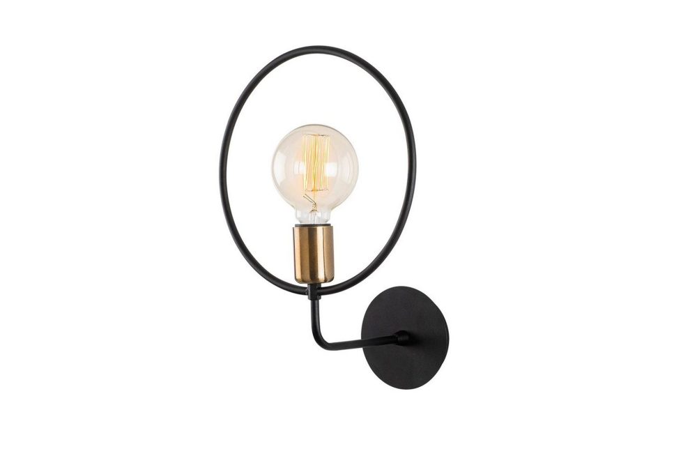 Vägglampa Sufia svart