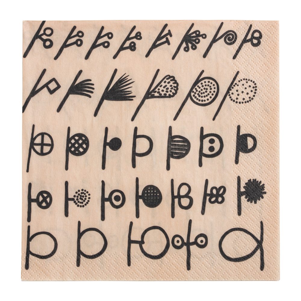 Oiva Toikka Twig servett 20-pack, Beige
