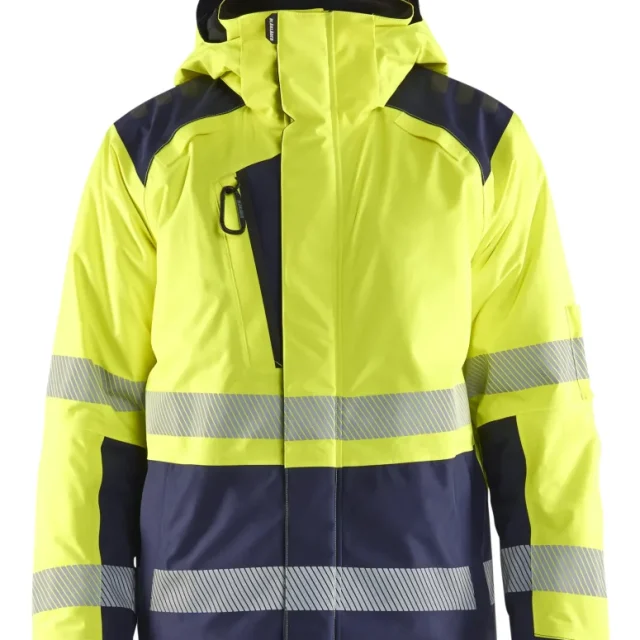 Blåkläder 445519873389XXXL Vinterjacka varsel, gul/marinblå 3XL