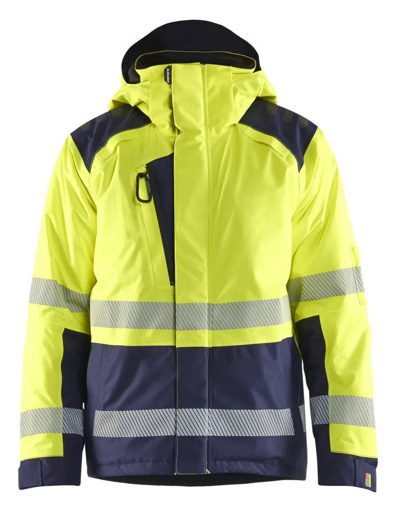 Blåkläder 445519873389XXXL Vinterjacka varsel, gul/marinblå 3XL