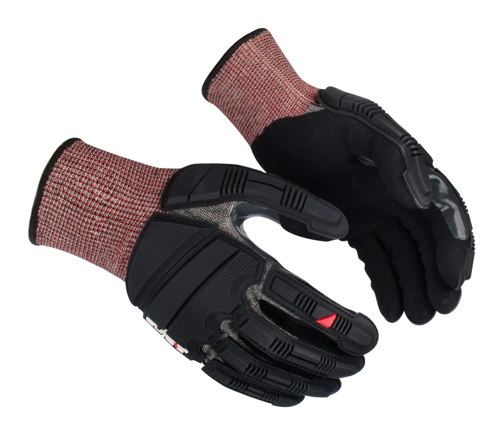 Guide Gloves 6609 Handske nitrildopp, skärskydd D, slagskydd 8