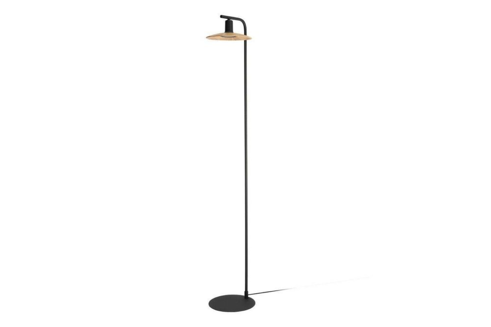 Golvlampa Eglo Mayazes Svart/Trä