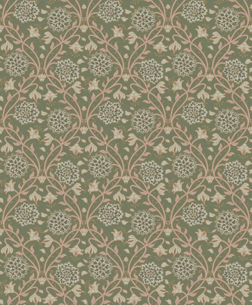 Fiona Walldesign Fairy Tale 650523 Tapet Tinkerbell Grön