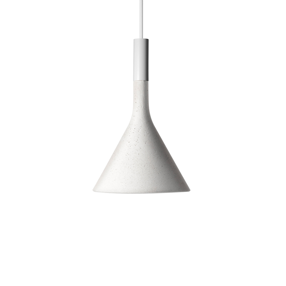 Aplomb mini pendel, vit, bianco betong