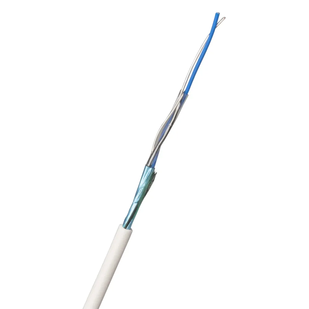 Nexans PTS-HF Telekabel 1x2x0.6 mm, vit 1 m, kapad