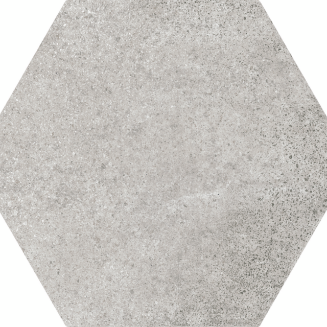 KLINKER HEXATILE 17,5X20 CEMENT GRÅ 0,71M2