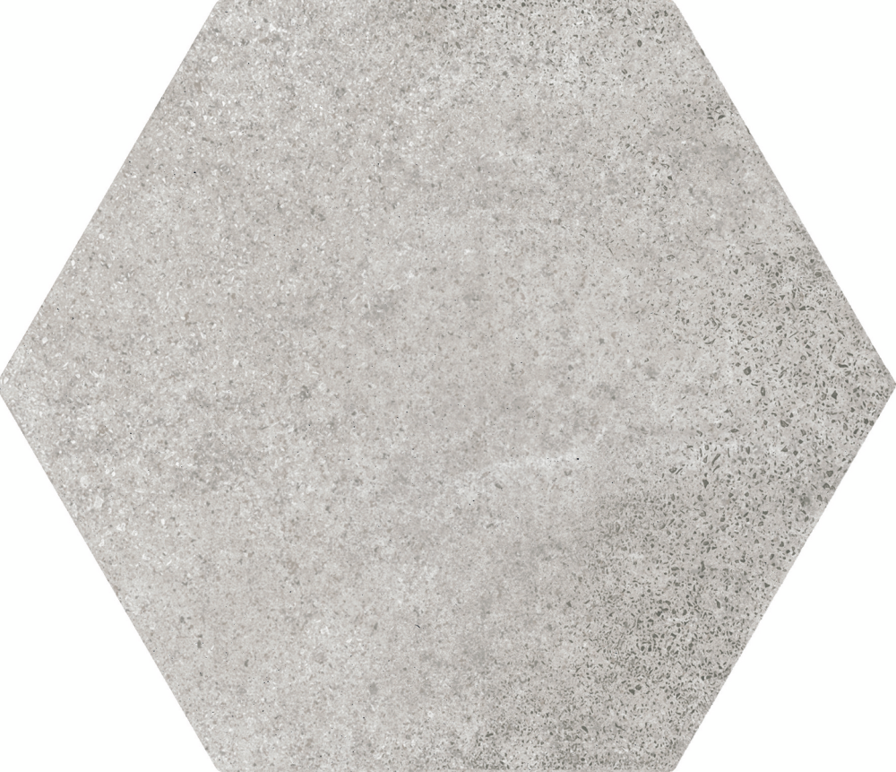 KLINKER HEXATILE 17,5X20 CEMENT GRÅ 0,71M2