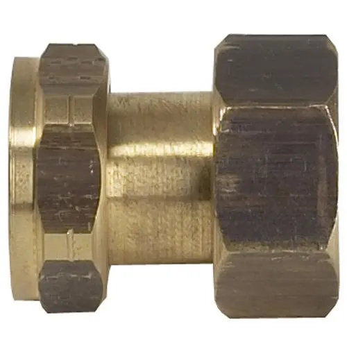 Vatette 1946089 Dubbelmutter 22 mm x G20, mässing