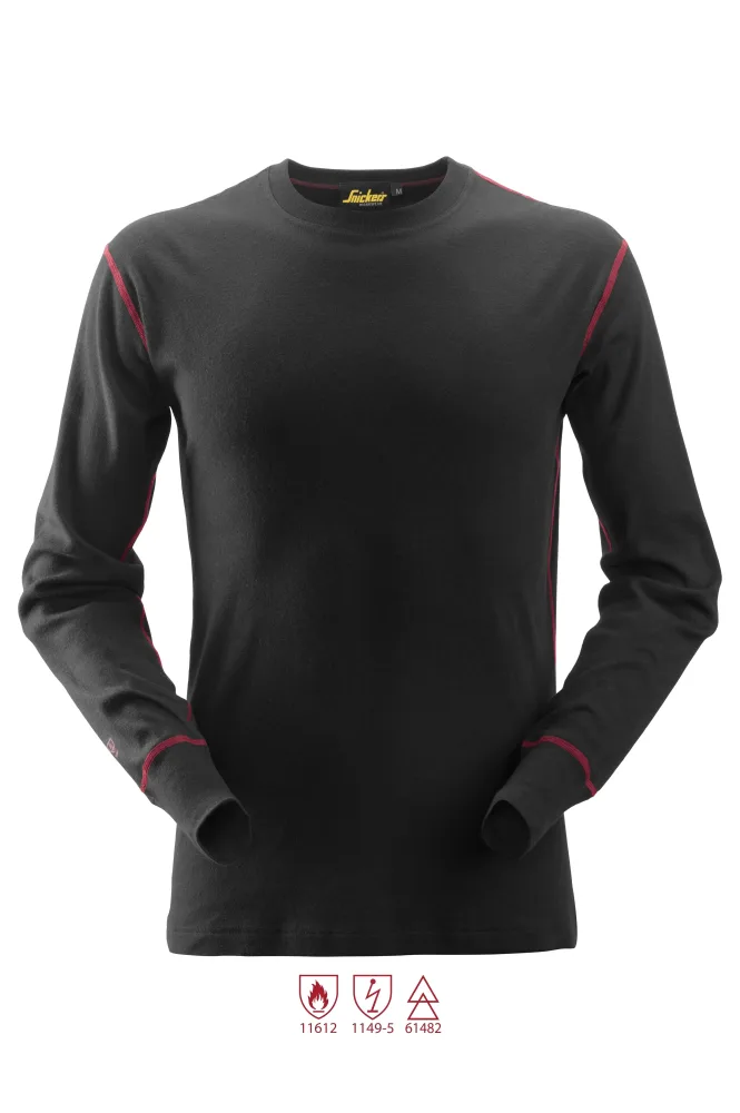 Snickers Workwear 9461 ProtecWork Undertröja svart, flamskydd XL