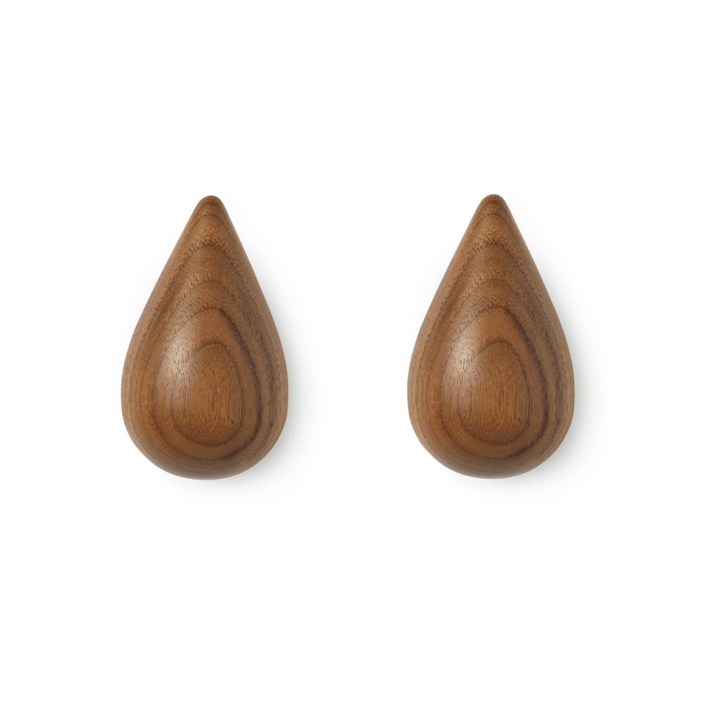 Dropit knopp 2-pack valnöt, Liten