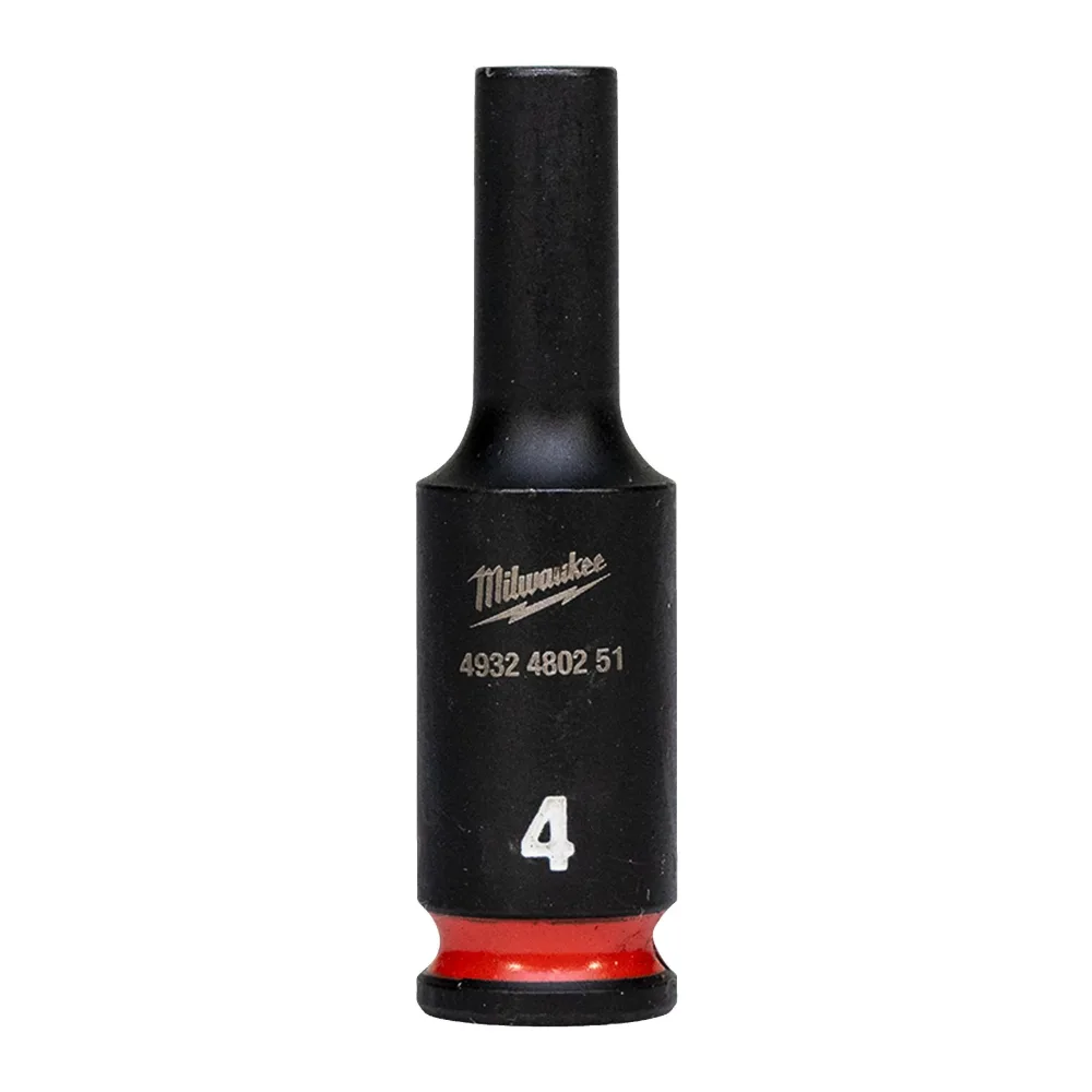 Milwaukee 4932480252 Krafthylsa 1/4", SHOCKWAVE, djup 4,5 mm