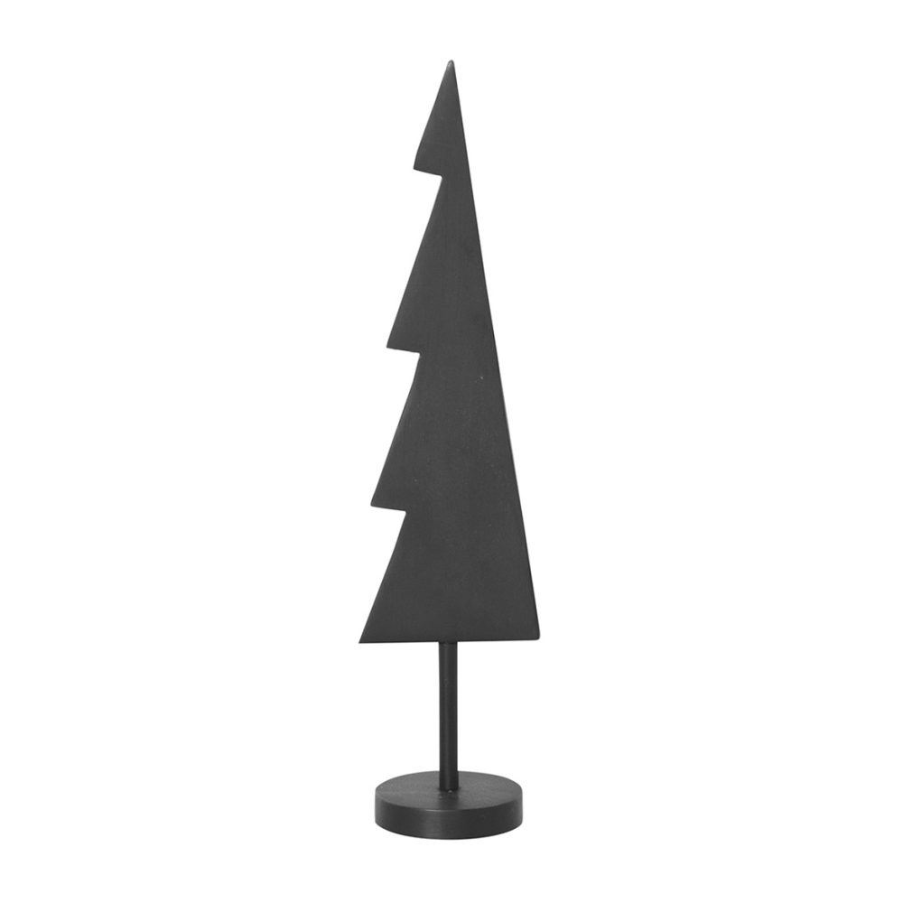 Winterland solid dekorationsgran 15,5 cm, Black brass