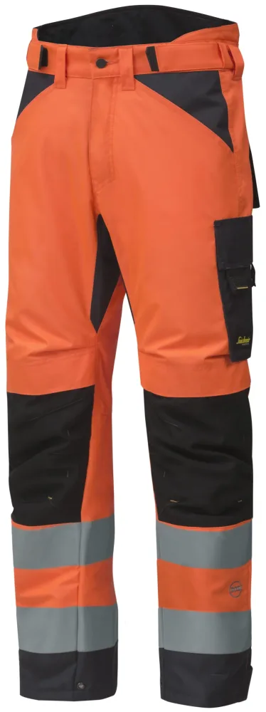 Snickers Workwear 6639 AllroundWork Vinterbyxa varsel, orange Varsel, Orange