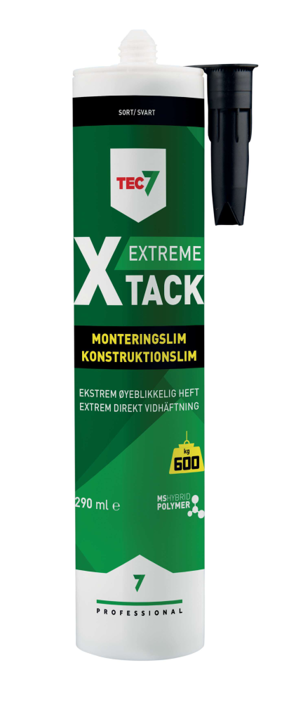 KONSTRUKTIONSLIM TEC7 X-TACK SVART, 290ML