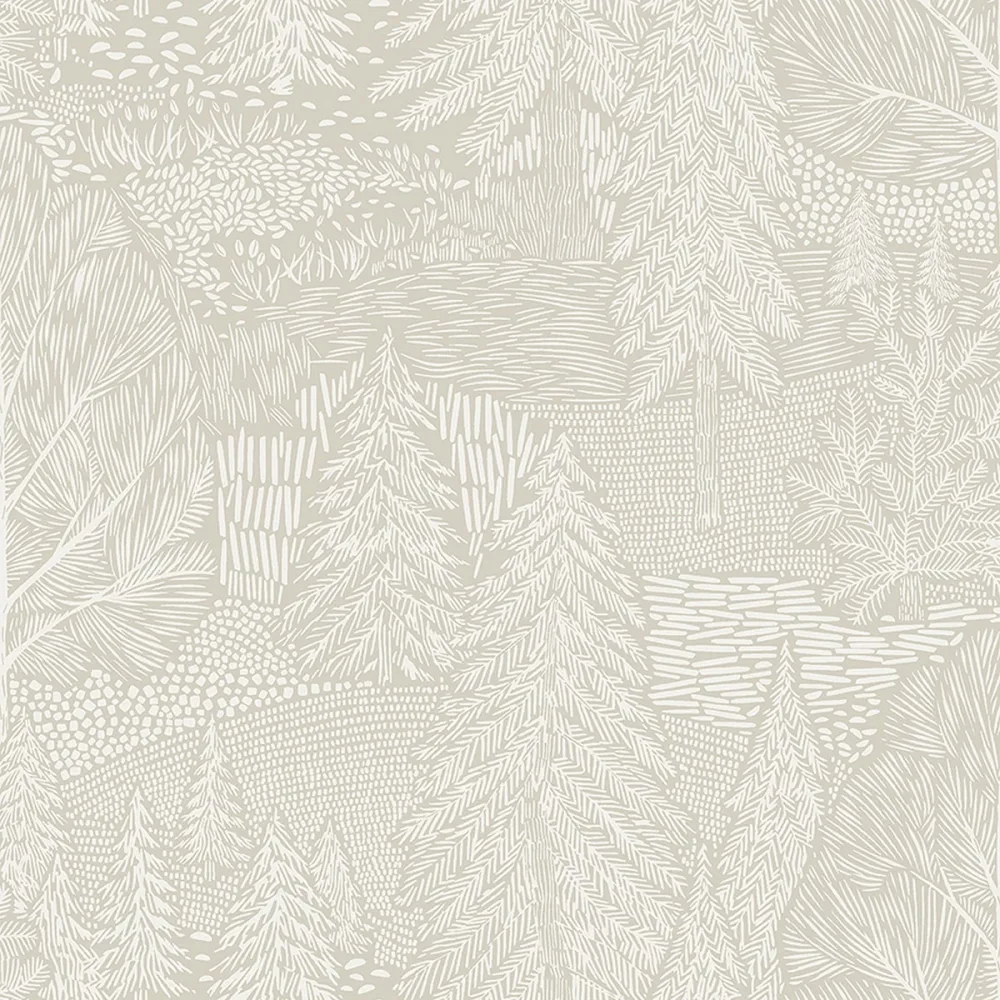 Tapet Woodland Northern Forest 4703 Vit Natur - Bild 2