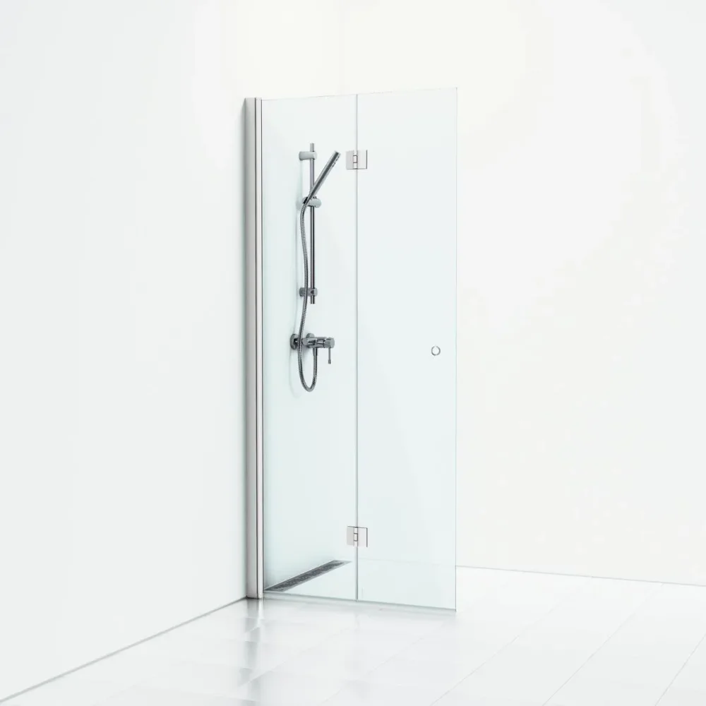 Svedbergs Skoga Duschvägg vik, blank/klarglas 90 cm