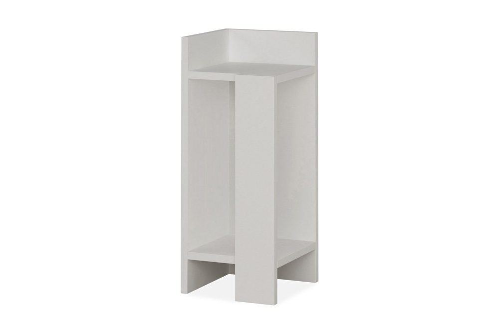 Decorta Sängbord 27 cm med Förvaring Hyllor + Luckor Vänster
