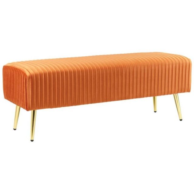 Bänk Paterson Orange/guld