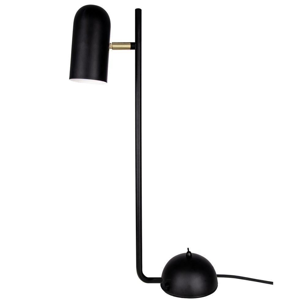 Swan bordslampa, Svart