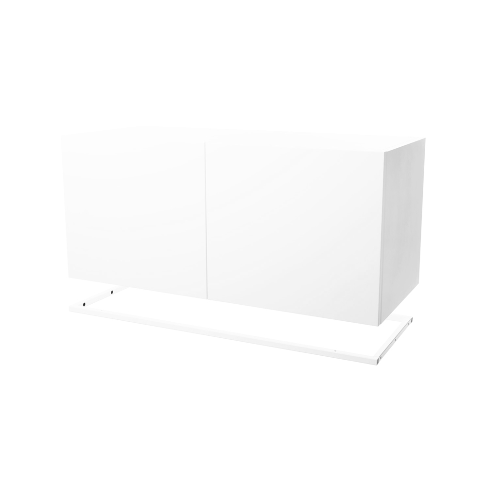 Molto 840 skåpmodul, vit, inkl. vit metallram