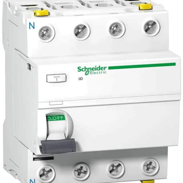 Schneider Electric Acti 9 iID Jordfelsbrytare A, 4-polig 63A, 100mA