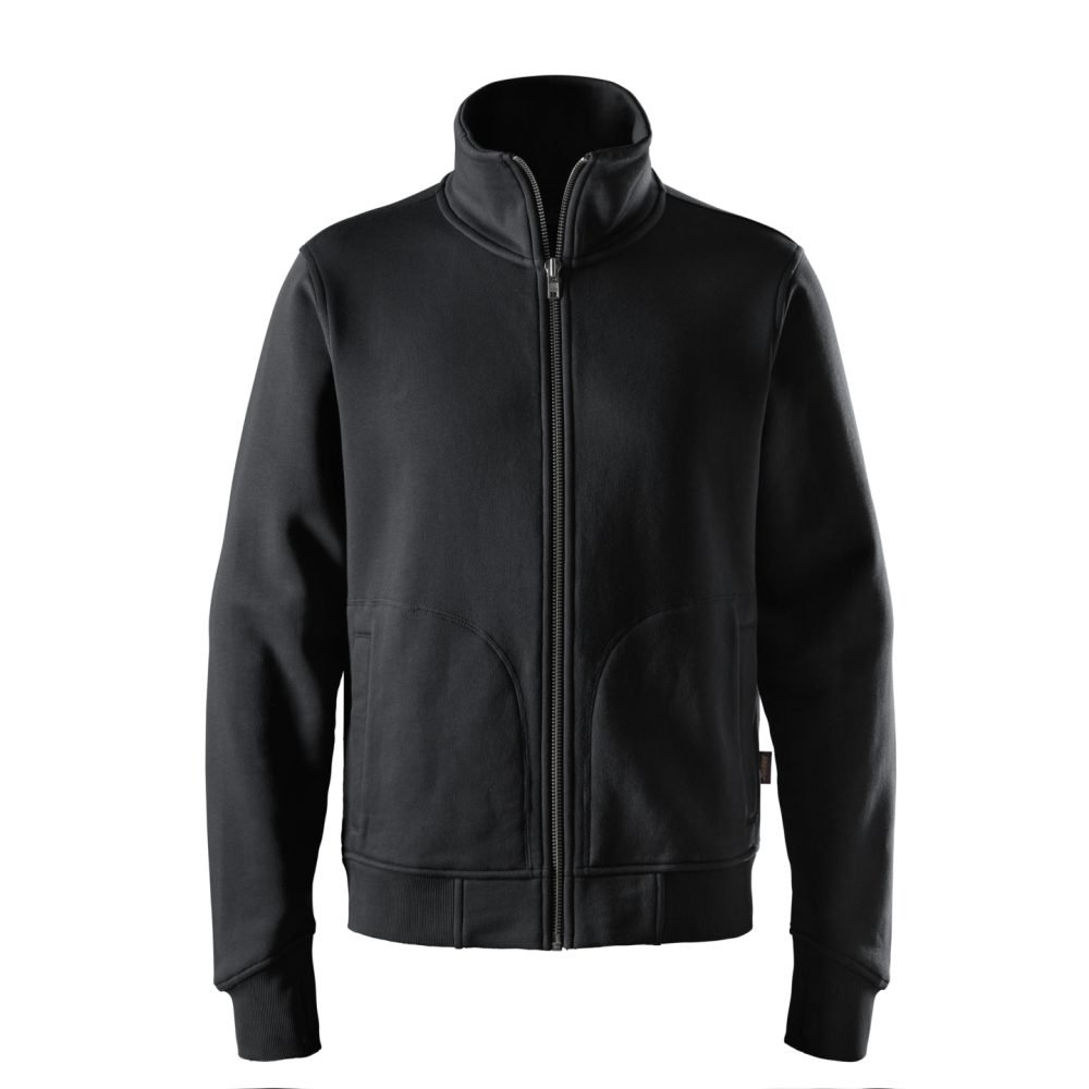 SWEATSHIRTJACKA TJOCK SVART STL S