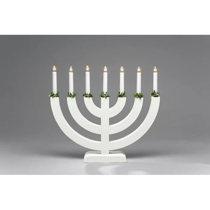 Konstsmide 3987-219 Adventsljusstake vit, 7 ljus