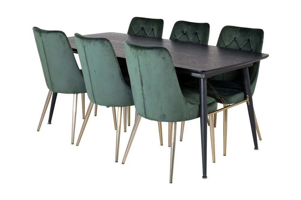Irunea Förlängningsbar Matgrupp 180cm inkl 6 Valerie Lyx Sto