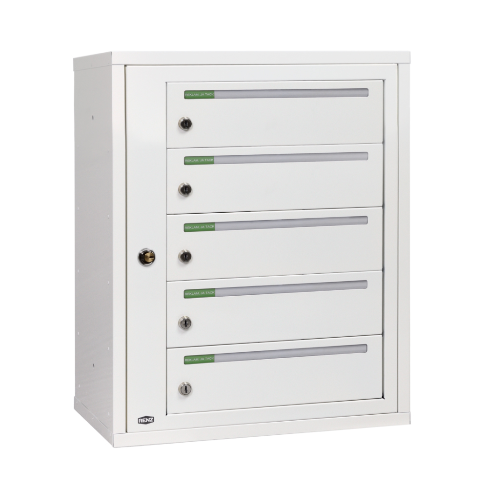 Fastighetsbox Classic Liggande 1x5 Fack, Renz