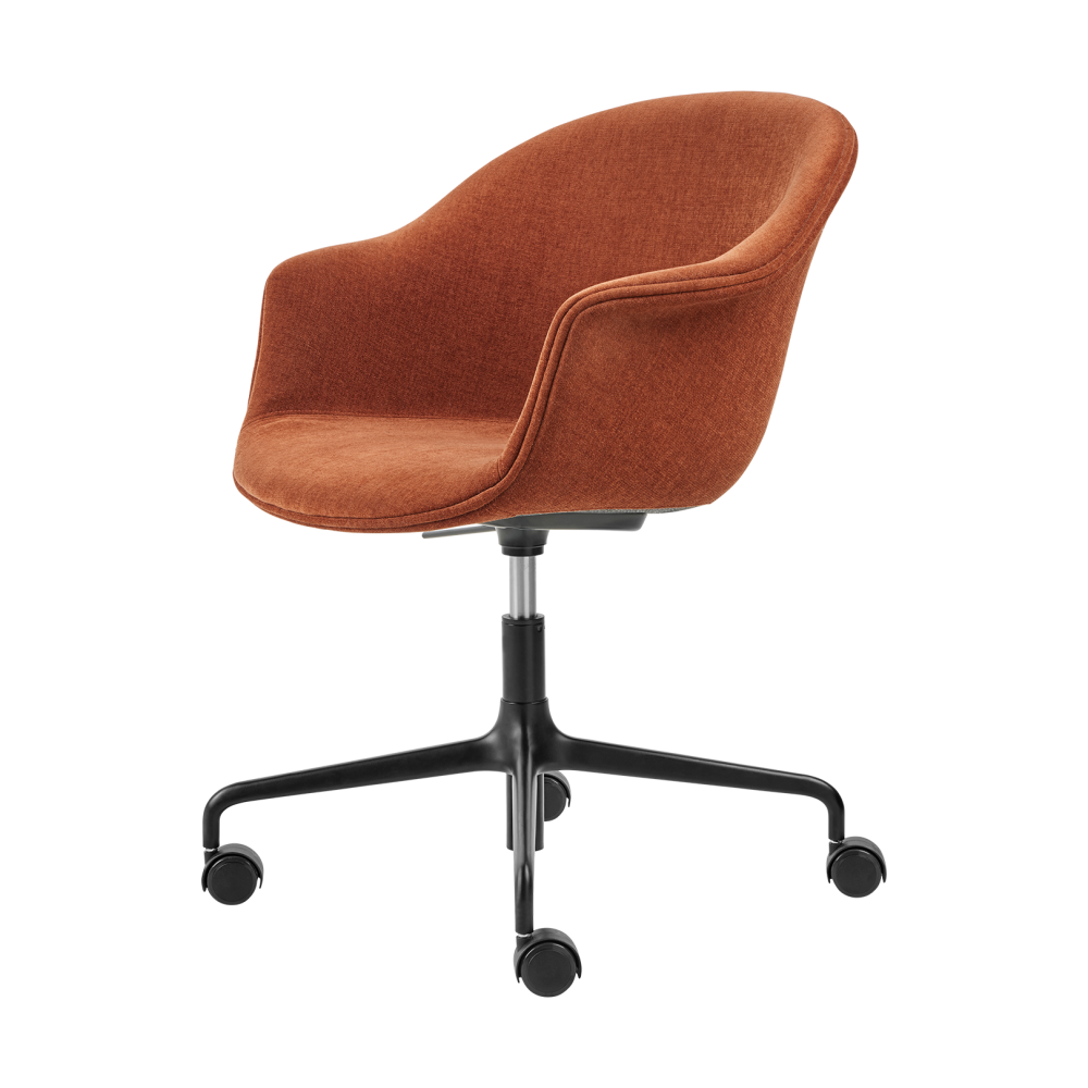 Bat Meeting Chair kontorsstol helklädd, Belsuede special fr dedar 133-svarta ben