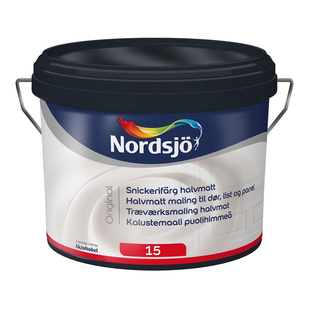 Snickerifärg Original Halvmatt Base White G15 Inomhus 2,5L Vit Nordsjö