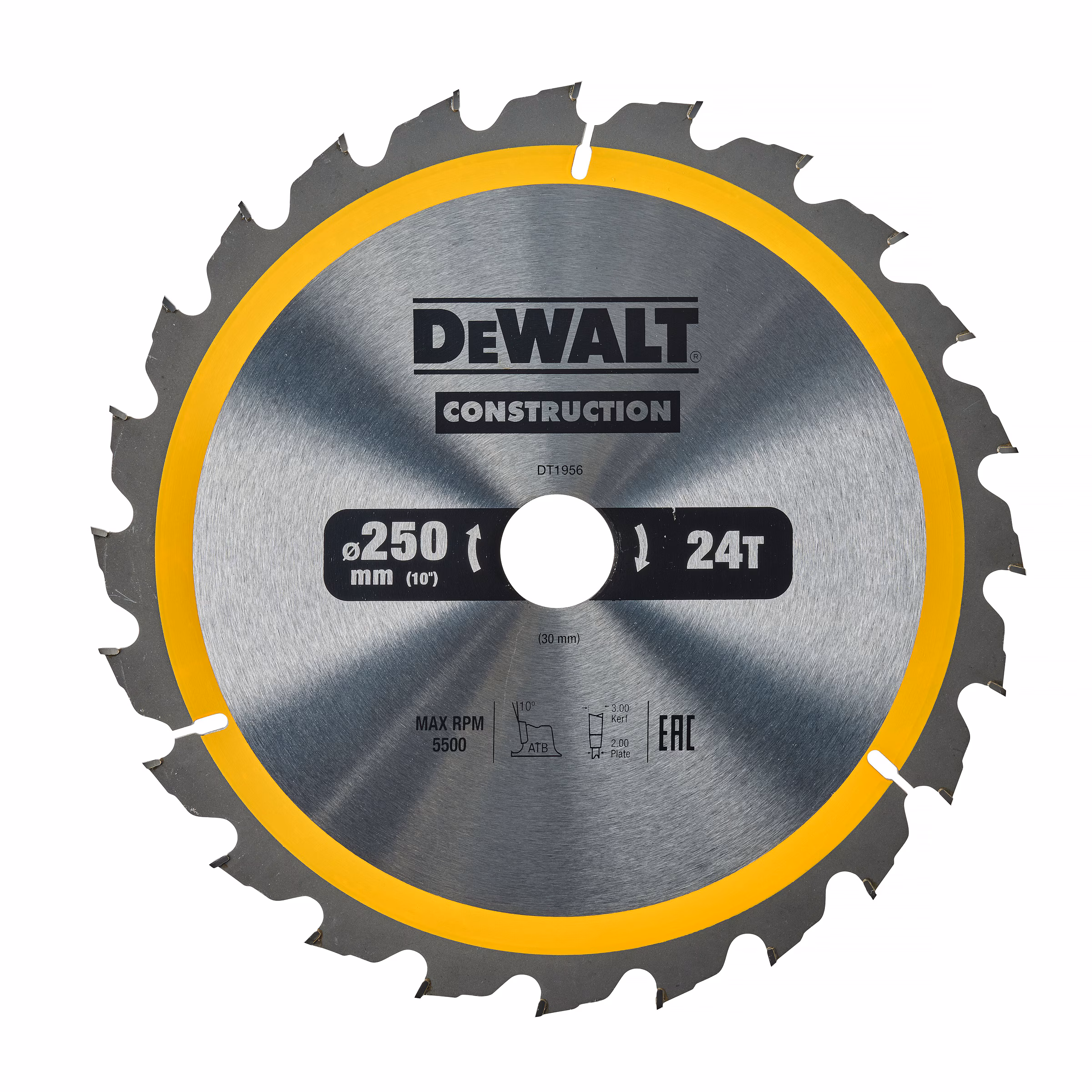 Kjøp Dewalt Sirkelsagblad for tre, 250x30 mm, 24T, DT1956-QZ
