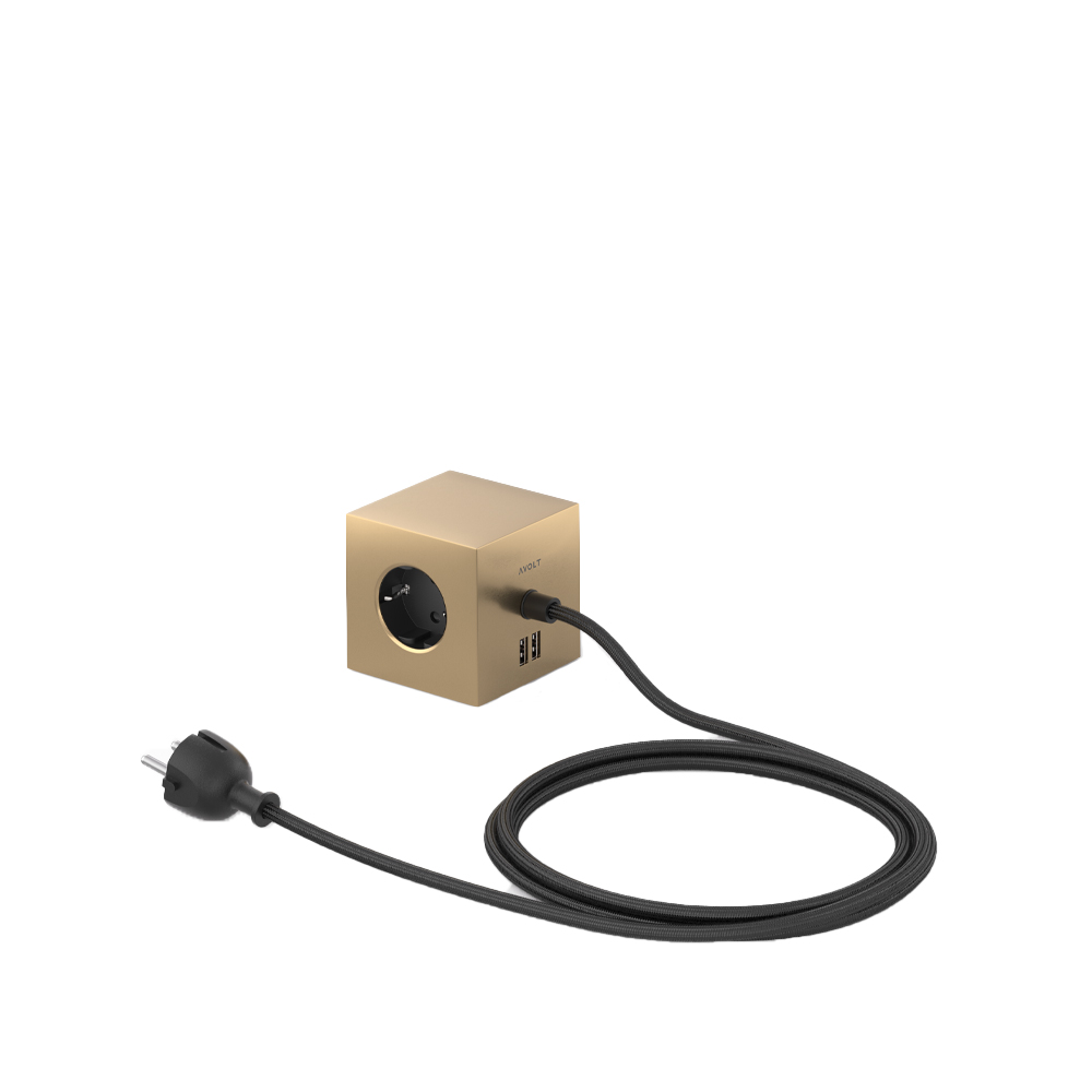 Square 1 grenuttag, brass