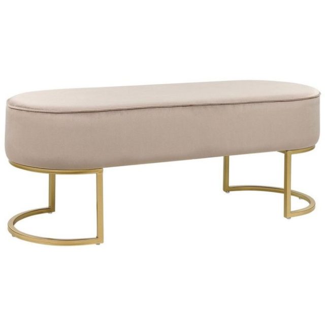 Sittbänk Milry Beige/guld
