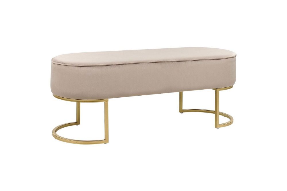Sittbänk Milry Beige/guld