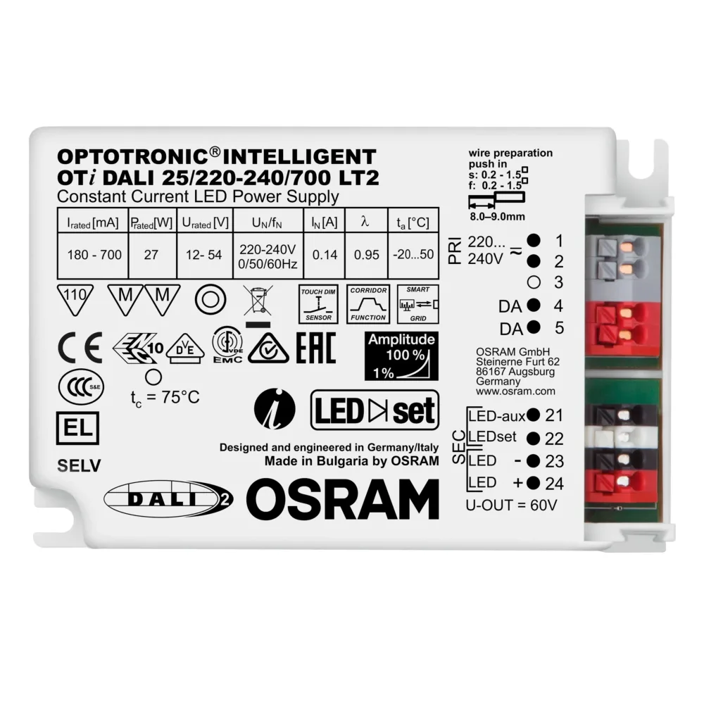 Osram Optotronic Intelligent DALI LED-drivdon 35/220-240/1A0