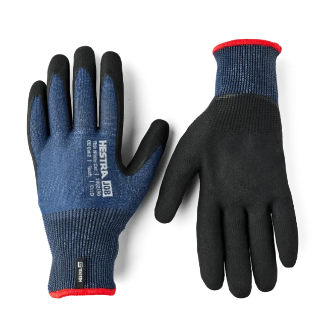 Hestra Pro Thin Nitrile Cut Montagehandske blå/svart 9