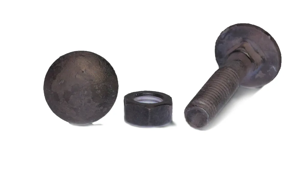 Arvid Nilsson 14908140 Vagnsbult M8 MVBF 4.6, FZV DIN 603/555, med mutter M8x140 mm, 50-pack