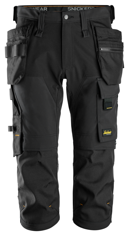 PIRATBYXA SNICKERS WORKWEAR STRETCH SVART 50, 4-VÄGSSTRETCH M HÖLSTERFICKOR