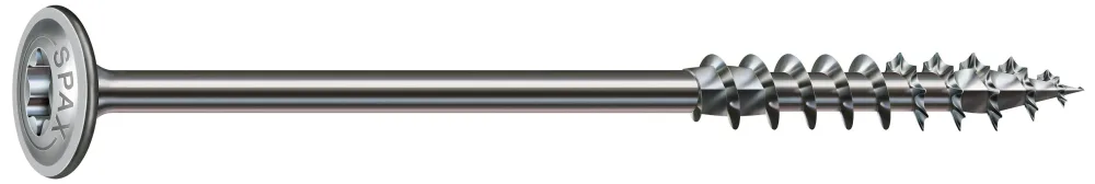 SPAX 0251010601805 Träskruv 6 mm, brickhuvud, wirox 6 x 180 mm, 100-pack